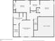 Upstairs floor plan featuring two bedrooms, primary bedroom, and primary bathroom layout at 2983 Albright Nw Commons, Kennesaw, GA 30144
