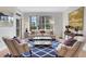 Inviting living room features elegant furniture, a chic rug, and views of the cityscape at 1101 Juniper Ne St # 619, Atlanta, GA 30309