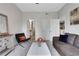 This open floor plan has lots of natural light with contemporary furniture and decor at 1101 Juniper Ne St # 619, Atlanta, GA 30309