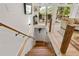 Unique staircase with wood treads, metal railings, and rustic accents at 132 Lakeshore Dr, Roswell, GA 30075