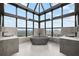 This gorgeous bathroom features a soaking tub with floor to ceiling windows and city views at 2828 Peachtree Nw Rd # P 3300, Atlanta, GA 30305