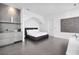 This main bedroom features tiled floors, a sleeping area and a coffee bar at 2828 Peachtree Nw Rd # P 3300, Atlanta, GA 30305