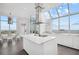 Modern kitchen featuring an island, stainless steel appliances, and large windows at 2828 Peachtree Nw Rd # P 3300, Atlanta, GA 30305