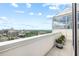 Enjoy city views from this condo's private patio with flower boxes and sunny skies at 2828 Peachtree Nw Rd # P 3300, Atlanta, GA 30305