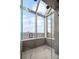 Sleek shower featuring glass doors, a skylight, and stunning views of the city skyline at 2828 Peachtree Nw Rd # P 3300, Atlanta, GA 30305