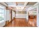 Elegant dining room with hardwood floors and a coffered ceiling, perfect for entertaining guests at 1403 Benbrooke Circle Northwest Nw Cir, Acworth, GA 30101