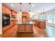 Modern kitchen featuring custom cabinets, granite countertops, and stainless steel appliances at 1403 Benbrooke Circle Northwest Nw Cir, Acworth, GA 30101