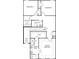 Detailed floorplan of the upper level showcasing the bedrooms, bathrooms, and laundry area at 228 Stone Park Dr, Woodstock, GA 30188