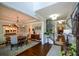 Elegant dining room features hardwood floors, crown molding, and a stylish chandelier at 4265 Pleasant Woods Dr, Cumming, GA 30028