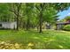 Lush backyard with mature trees and sprawling lawn, creating a private and picturesque outdoor setting at 2661 Fleur De Lis Pl, Atlanta, GA 30360