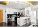 Modern kitchen featuring white cabinetry, stainless steel appliances, and dark countertops at 923 Peachtree Ne St # 1238, Atlanta, GA 30309
