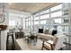 Bright living room featuring floor to ceiling windows with city views at 923 Peachtree Ne St # 1238, Atlanta, GA 30309