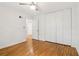 Bedroom with hardwood floors and an ample closet space at 1284 Piedmont Ne Ave # 12, Atlanta, GA 30309