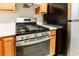 Stainless steel oven with range in kitchen at 1830 Broadway St, Decatur, GA 30035