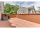 Inviting wood deck with wooden fence and air conditioning unit at 2421 Elkhorn Ter, Duluth, GA 30096