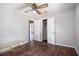 Comfortable bedroom featuring ceiling fan and closet space at 3530 E Ponce De Leon Ave, Scottdale, GA 30079