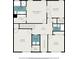 Second-floor layout includes bedrooms, bathrooms, laundry, and walk-in closets at 6738 Brookfield Way, Douglasville, GA 30134