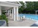 Community pool with a covered patio at 1365 Slate Bend Dr, Dacula, GA 30019