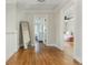 Hallway with beautiful hardwood floors leading to bedroom at 1555 Steele Nw Dr, Atlanta, GA 30309