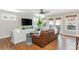Cozy living room with hardwood floors, modern furnishings, and plenty of natural light at 1555 Steele Nw Dr, Atlanta, GA 30309