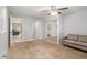 Carpeted bedroom features a mirrored closet and access to a bathroom at 3000 Fern Valley Sw Dr, Marietta, GA 30008