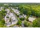 Serene neighborhood aerial view featuring tree-lined streets and impeccably maintained homes and amenities at 3786 Turnberry Ct, Duluth, GA 30096