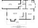 Detailed floor plan showcasing the layout of the main level, including living room, kitchen, and dining area at 5073 Leland Dr, Stone Mountain, GA 30083