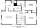 Floor plan of upper level showing the layout with bedrooms, bathrooms, and walk-in closet at 5073 Leland Dr, Stone Mountain, GA 30083