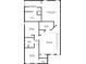 This floor plan shows the primary bedroom and bathroom, bedrooms, Gathering room, laundry room, and closets at 7644 Rudder Cir, Fairburn, GA 30213