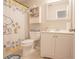 Fun bathroom decorated with a Snoopy themed shower curtain and bright decor at 25 Nunnally Pl, Villa Rica, GA 30180