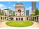Architectural view of a community landmark building with a lawn in the foreground at 400 17Th Nw St # 2308, Atlanta, GA 30363