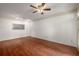 Bright living room features hardwood floors, recessed lighting and a stylish ceiling fan at 400 17Th Nw St # 2308, Atlanta, GA 30363