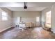 Two car garage interior, being used for storage and construction at 402 John Tate Nw Rd, Acworth, GA 30102
