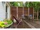 Relaxing outdoor deck area with stylish seating and privacy screen at 657 E Paces Ferry Ne Rd, Atlanta, GA 30305