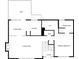 First floor plan showcasing the layout of the living room, dining area, and primary suite at 5137 Allison Way, Sugar Hill, GA 30518