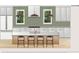 Kitchen design featuring island with seating and modern appliances at 1111 Moreland Se Pl, Atlanta, GA 30316