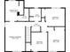 Second-floor plan showing a primary bedroom, additional bedrooms and bathrooms layout at 1350 Rivershyre Pkwy, Lawrenceville, GA 30043