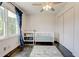 This bedroom features hardwood floors, a ceiling fan, and a window that brings in lots of natural light at 1848 Winthrop Se Dr, Atlanta, GA 30316