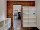 View from office, leading into the kitchen and featuring a barn door at 1848 Winthrop Se Dr, Atlanta, GA 30316