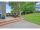 Lovely backyard with a patio, a wooden deck, and a lush green lawn at 3635 Bardfield Ct, Cumming, GA 30041