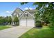 Attractive two-story home featuring a two-car garage and lush, landscaped front yard at 3635 Bardfield Ct, Cumming, GA 30041