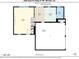 Floor plan showing the layout of the first floor including the living room, dining room, kitchen, bath, and garage at 2269 Sparrow Ridge Ne Dr, Marietta, GA 30066
