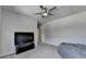 Neutral bedroom with a fan, closet, large window and carpet at 4056 Friendship Creek Dr, Buford, GA 30519