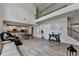 Open-concept living room featuring a staircase, fireplace, and wood flooring at 4056 Friendship Creek Dr, Buford, GA 30519