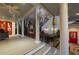 Covered outdoor patio featuring a fireplace and dining area, perfect for entertaining guests at 255 Maple Nw Ave, Marietta, GA 30064