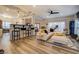 Open-concept living space flows seamlessly with bar seating and stylish decor at 2587 Alvecot Se Cir, Atlanta, GA 30339