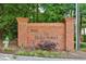 Community sign made from brick with the address and community name at 302 Ridley Howard Ct # 302, Decatur, GA 30030