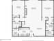 Floor plan featuring two bedrooms, a living room, a kitchen, and a dining room at 302 Ridley Howard Ct # 302, Decatur, GA 30030