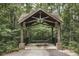 Community picnic pavilion with picnic table surrounded by lush green trees at 1621 Wellborn Walk, Suwanee, GA 30024