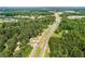 Real estate aerial photograph of wooded lot with highway access at 5706 Forest Pl, Acworth, GA 30102
